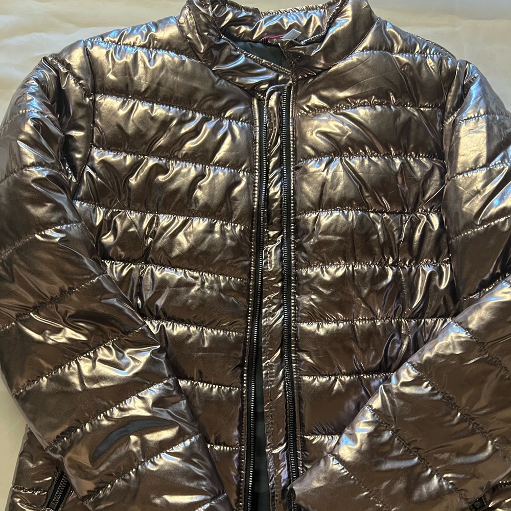 Pink platinum puffer Jacket